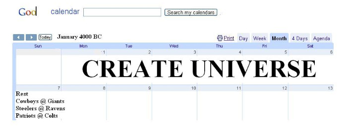 God's Calendar