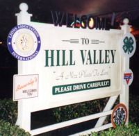 Welcome to Hill Valley Sign